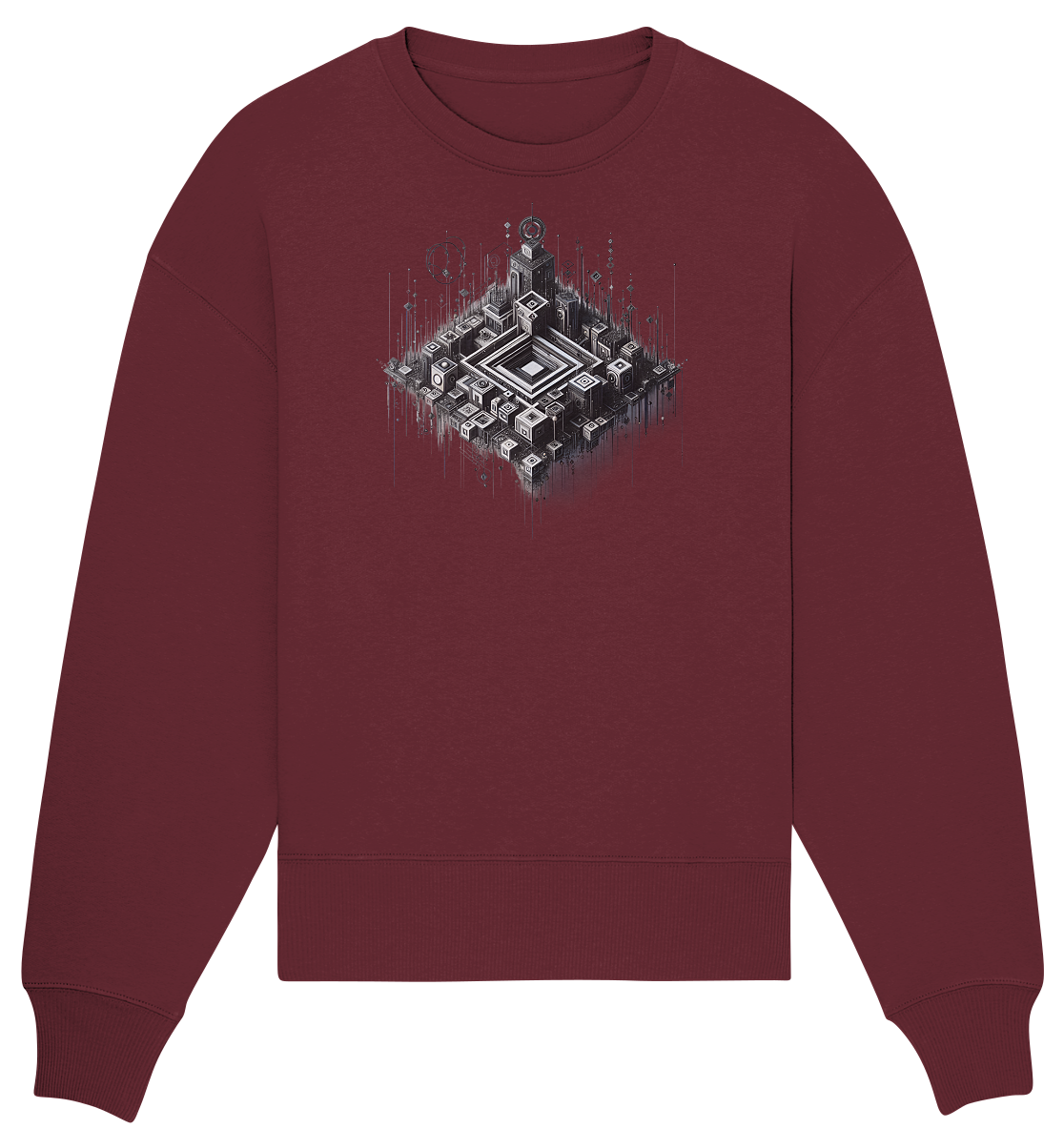 Abstract Art - Organic Oversize Sweatshirt