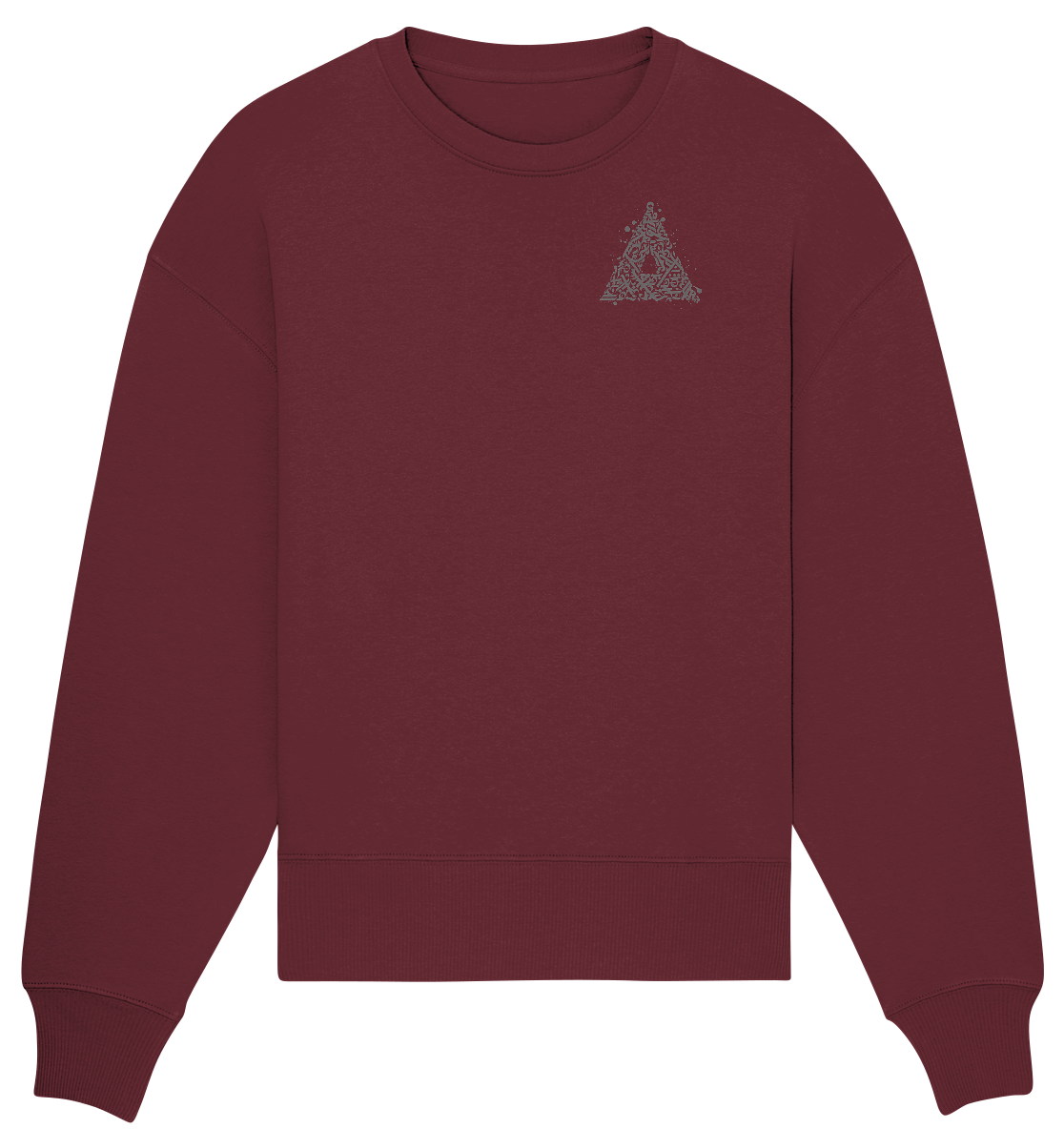 Calligraphy Triangle - Organic Oversize Sweatshirt