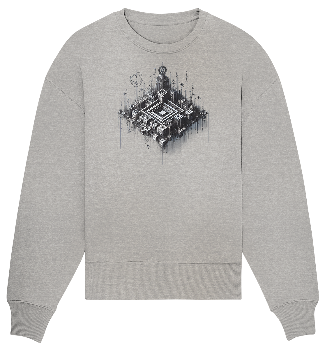 Abstract Art - Organic Oversize Sweatshirt