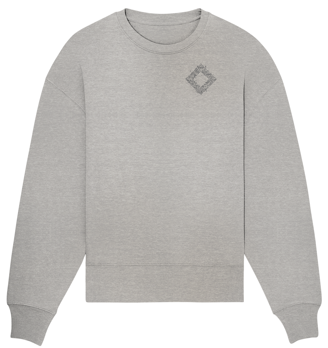 Calligraphy Square - Organic Oversize Sweatshirt