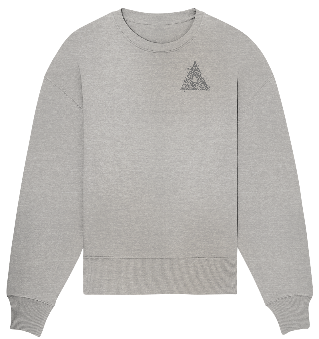 Calligraphy Triangle - Organic Oversize Sweatshirt