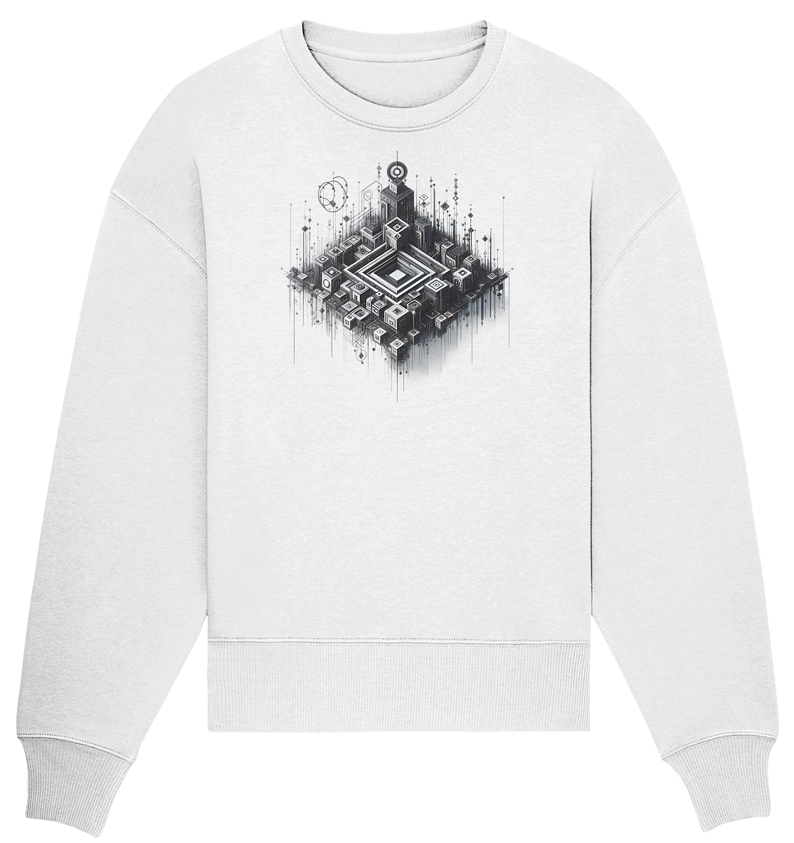 Abstract Art - Organic Oversize Sweatshirt