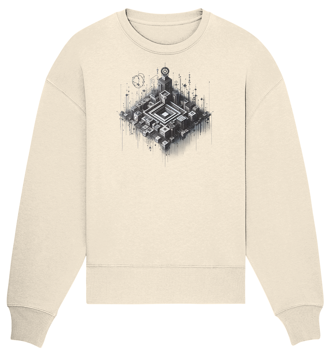 Abstract Art - Organic Oversize Sweatshirt