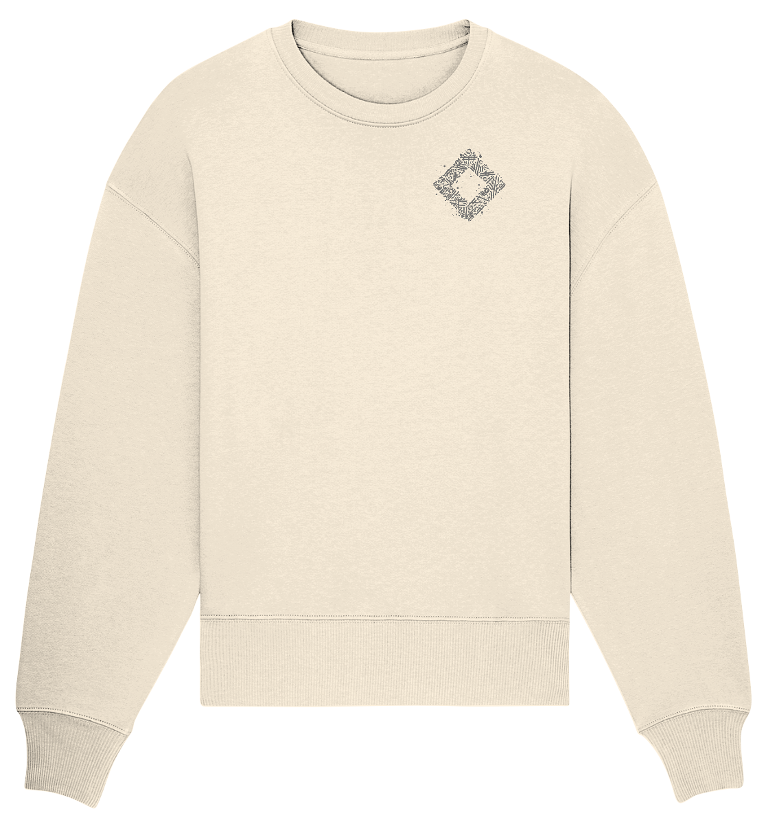 Calligraphy Square - Organic Oversize Sweatshirt