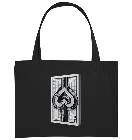 Abstract Ace of Spades - Organic Shopping Bag