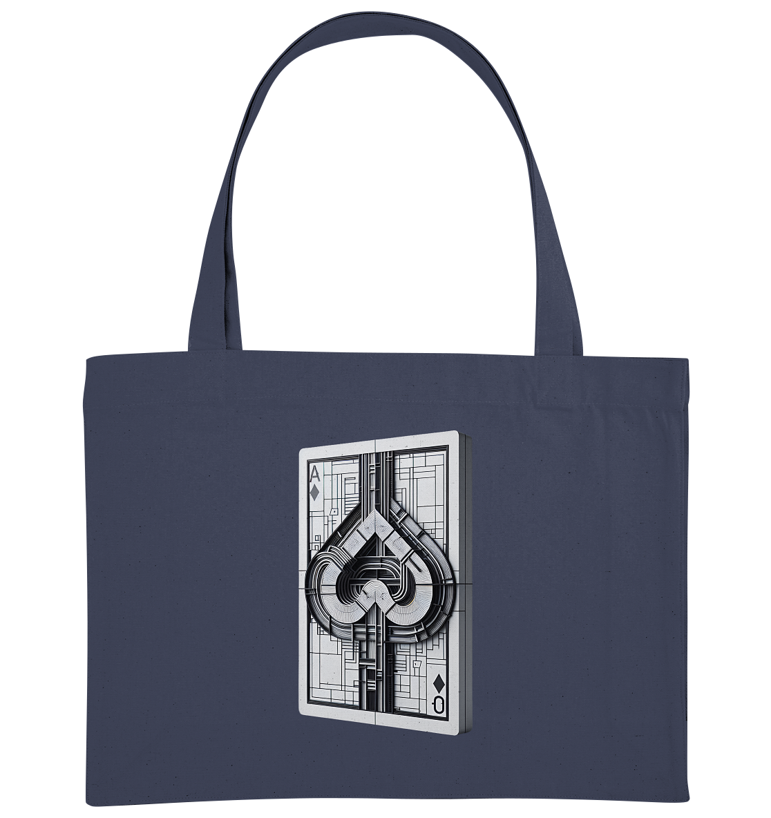 Abstract Ace of Spades - Organic Shopping Bag