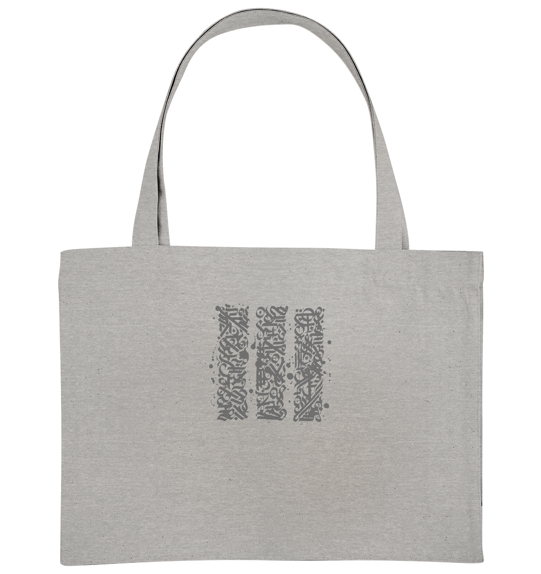 Calligraphy Columns - Organic Shopping Bag