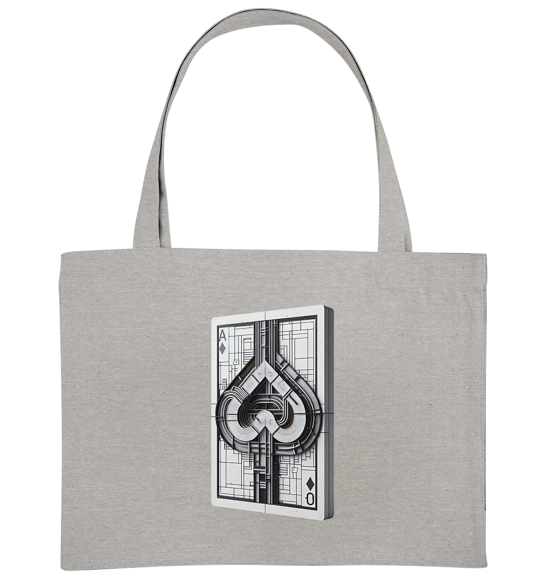 Abstract Ace of Spades - Organic Shopping Bag