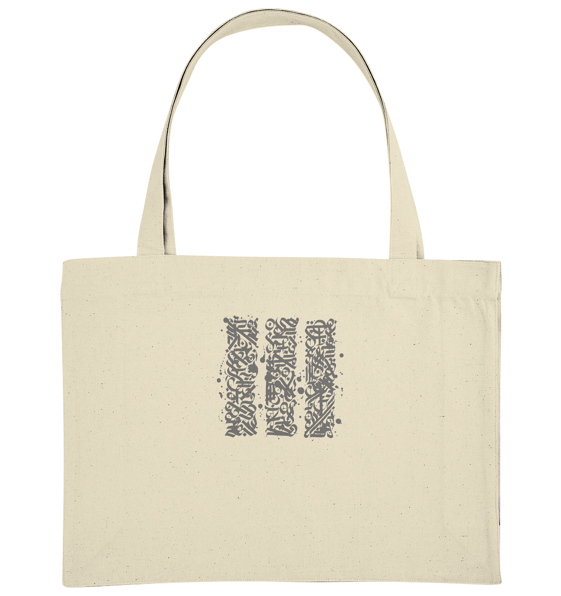 Calligraphy Columns - Organic Shopping Bag