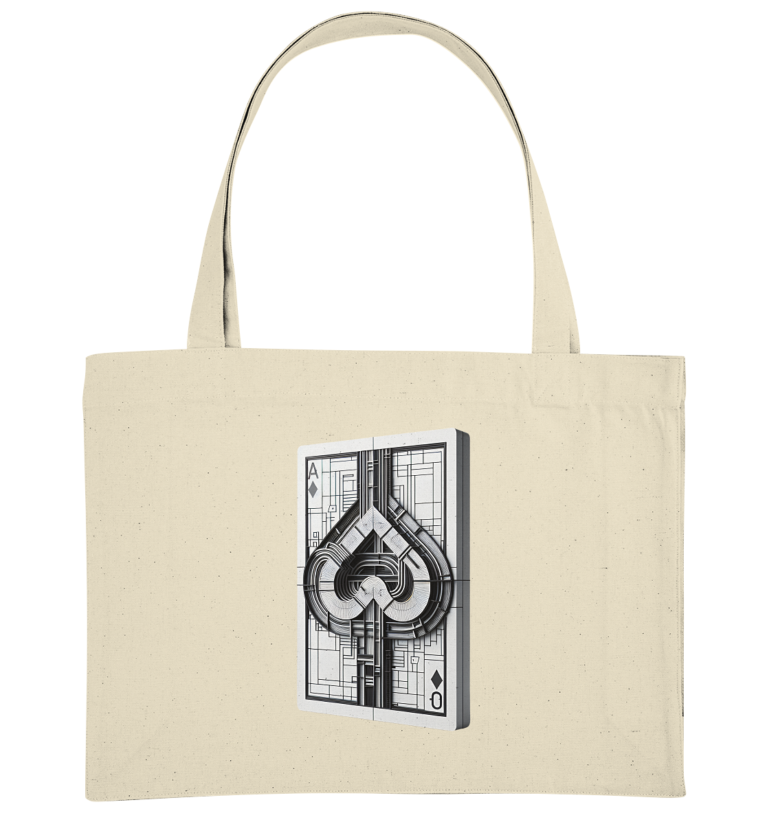 Abstract Ace of Spades - Organic Shopping Bag