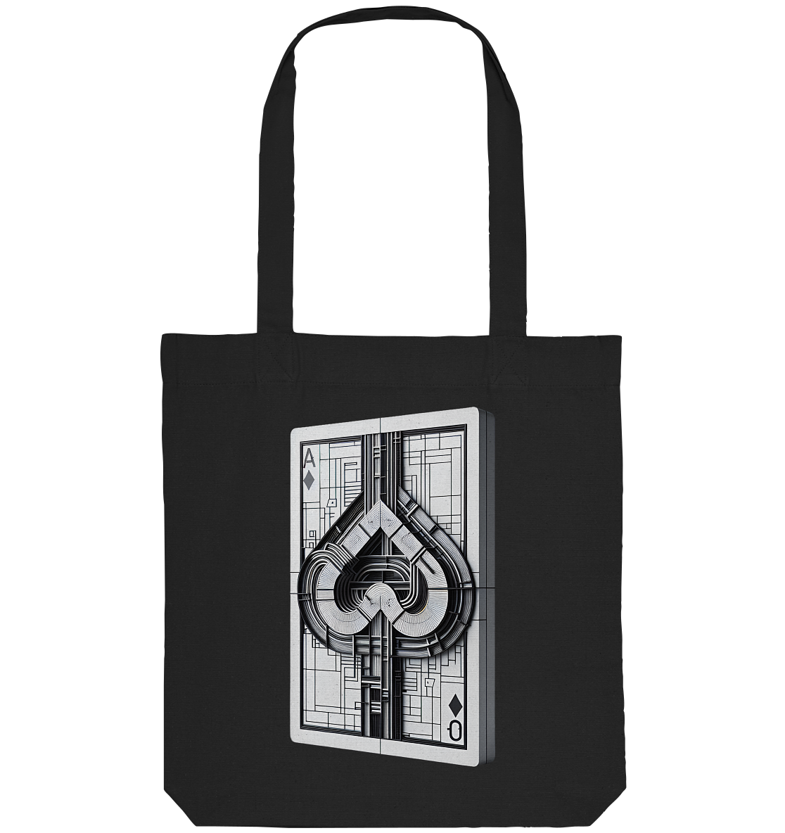 Abstract Ace of Spades - Organic Tote Bag