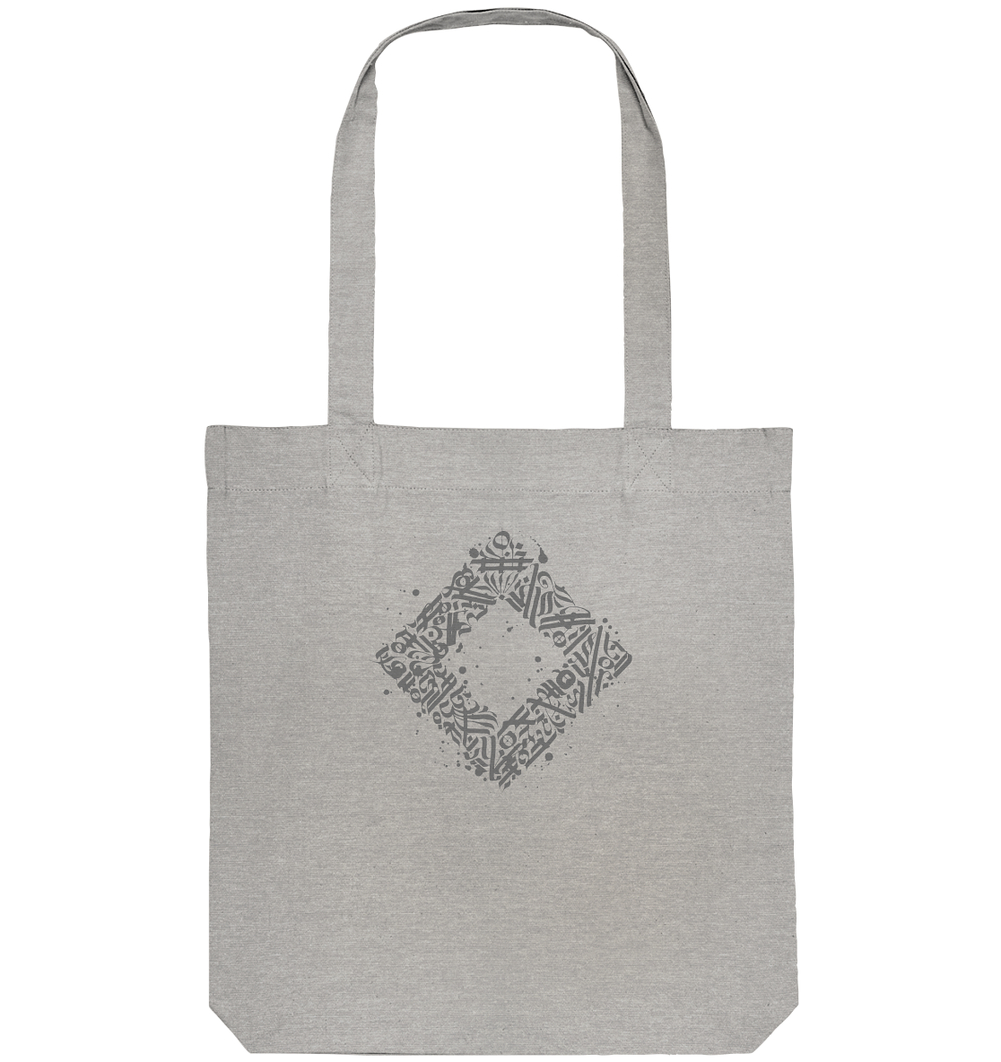 Calligraphy Square - Organic Tote Bag