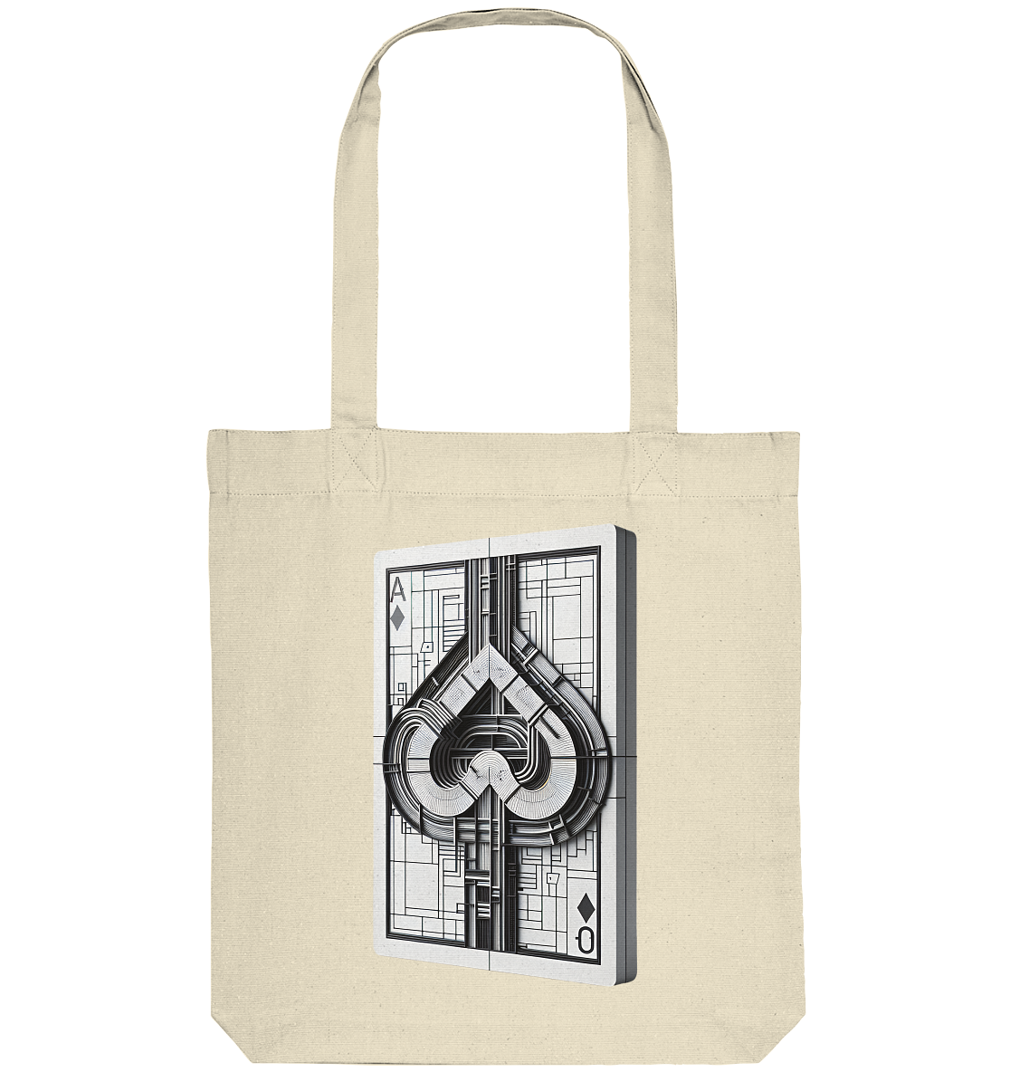 Abstract Ace of Spades - Organic Tote Bag