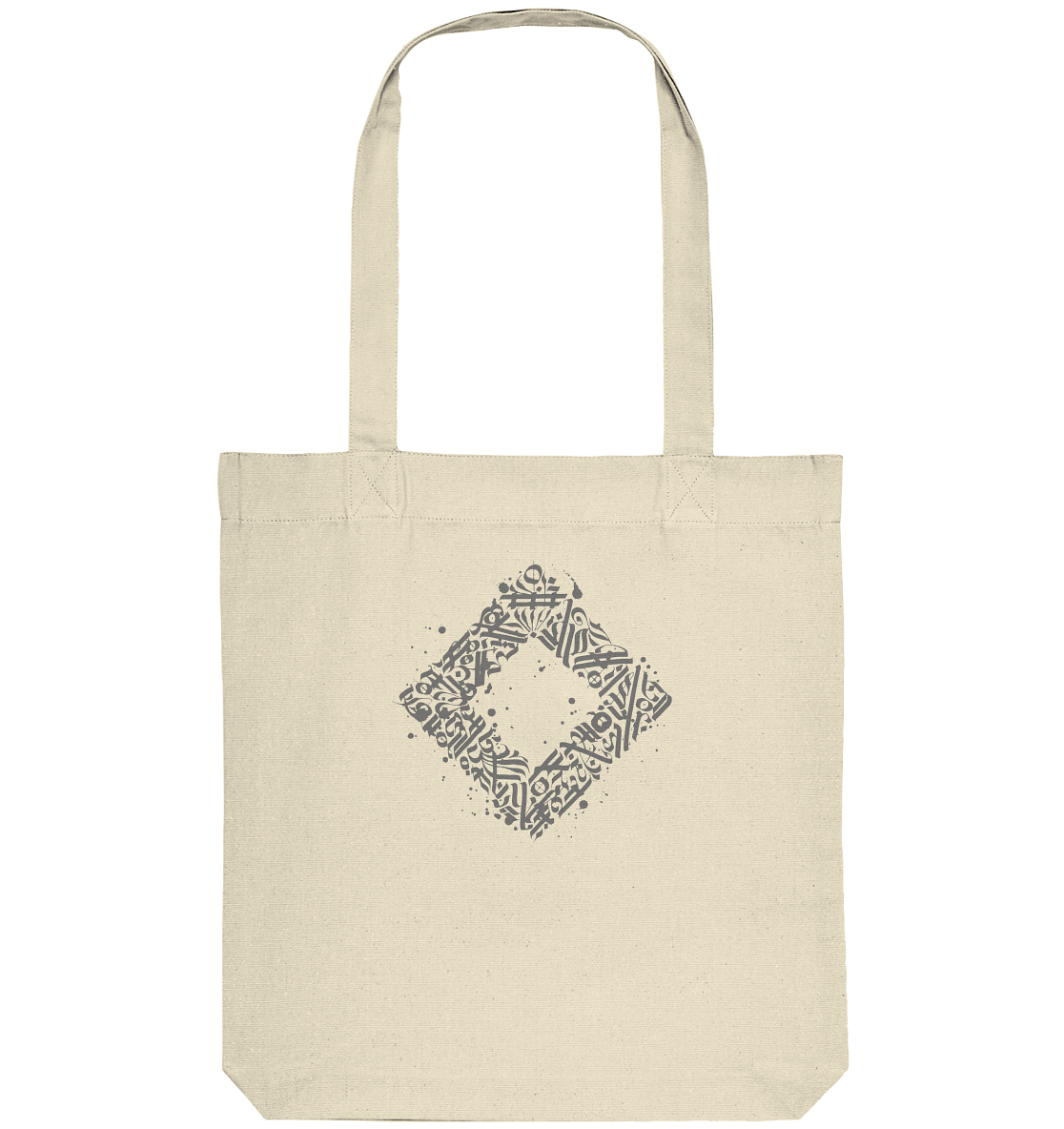 Calligraphy Square - Organic Tote Bag