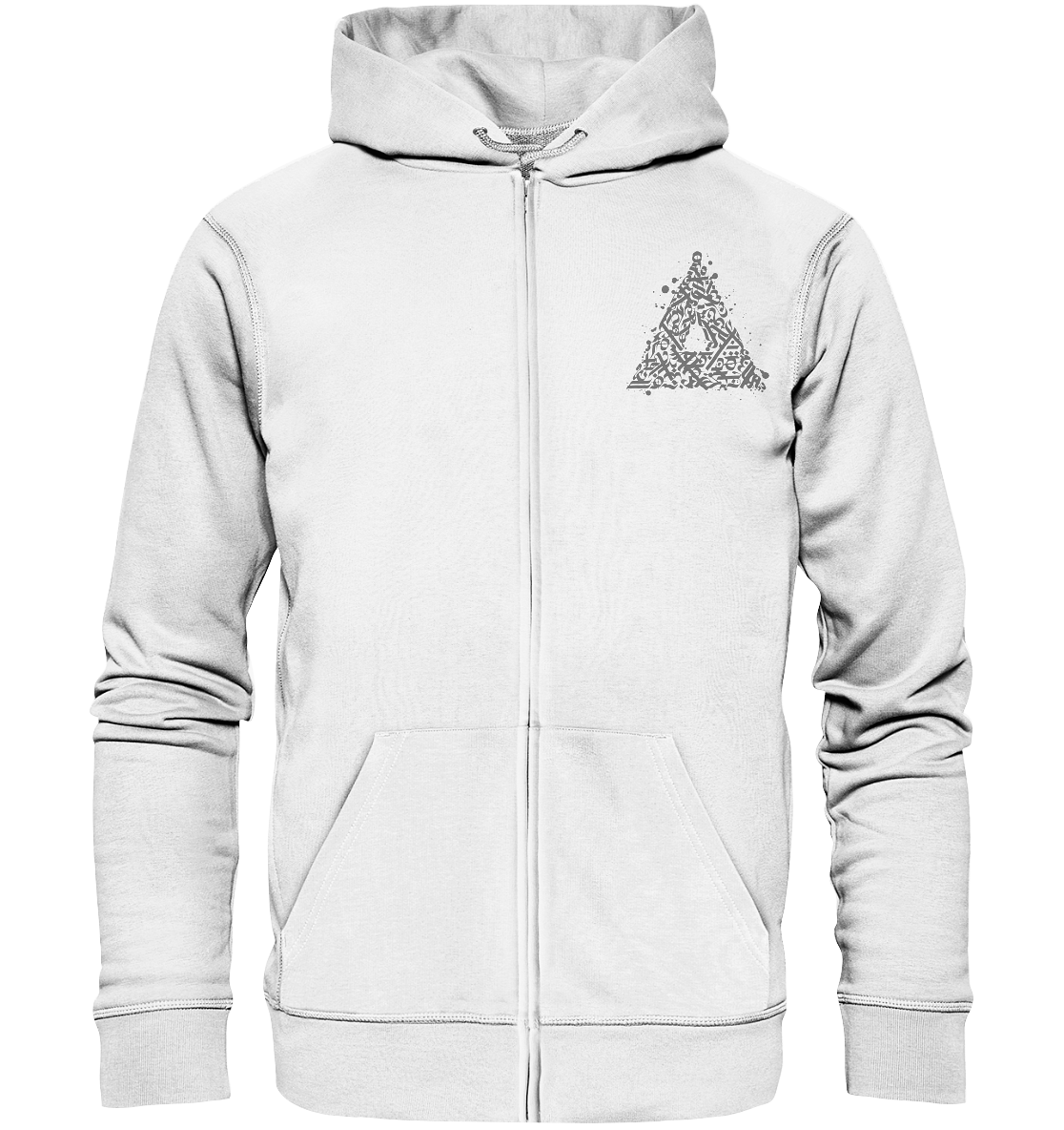 Calligraphy Triangle - Organic Zipper