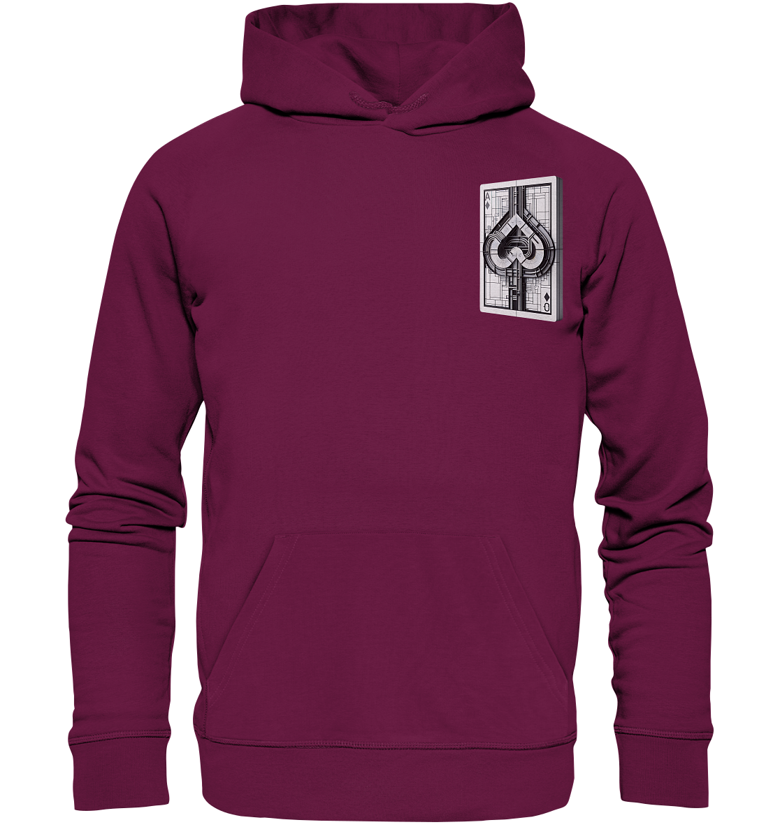 Abstract Ace of Spades - Premium Unisex Hoodie