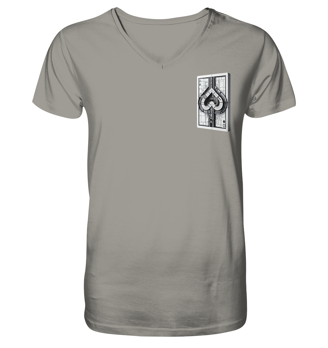 Abstract Ace of Spades - V-Neck Shirt