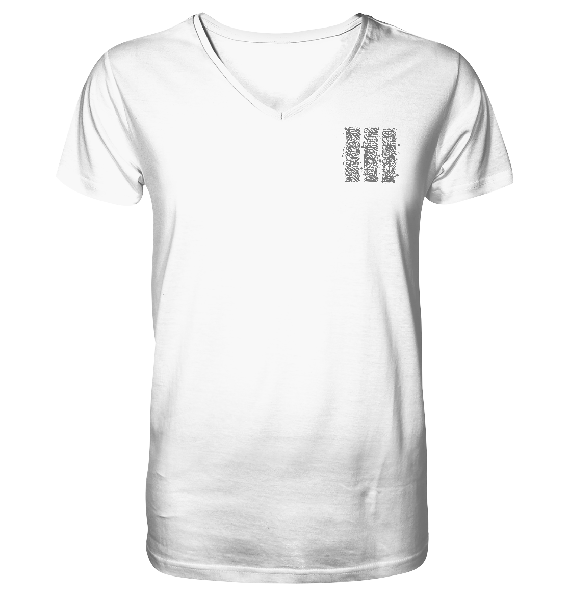 Kalligrafie Säulen - V-Neck Shirt