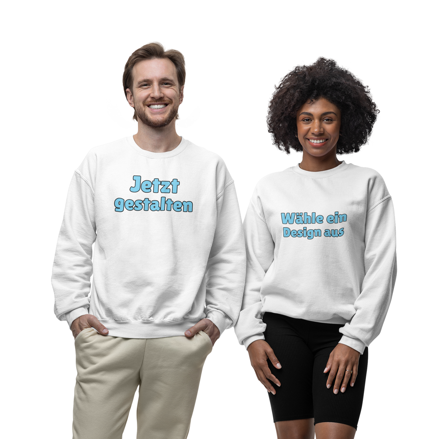 personalized organic basic unisex sweatshirt