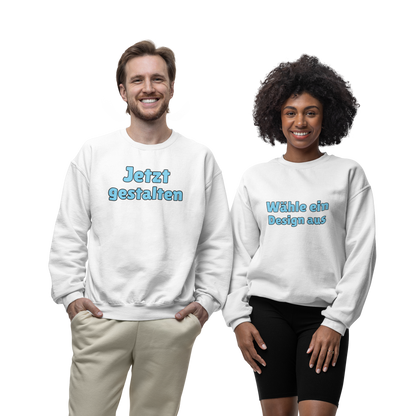 personalized organic basic unisex sweatshirt