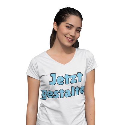 personalized women's V-neck shirt